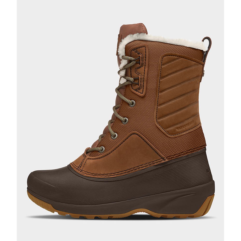 The North Face Boots Womens Australia - The North Face Shellista Iv Mid Wp Brown (AXE-564231)